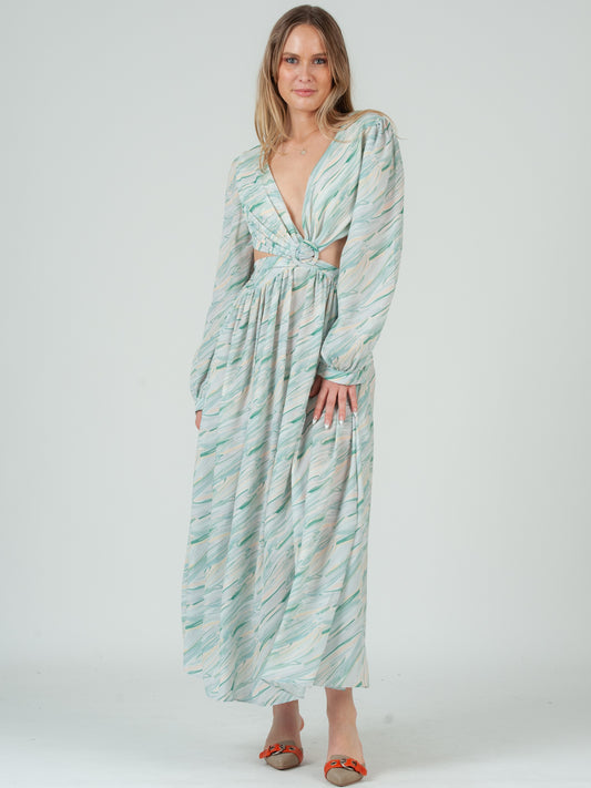 PRINTED MAXI DRESS