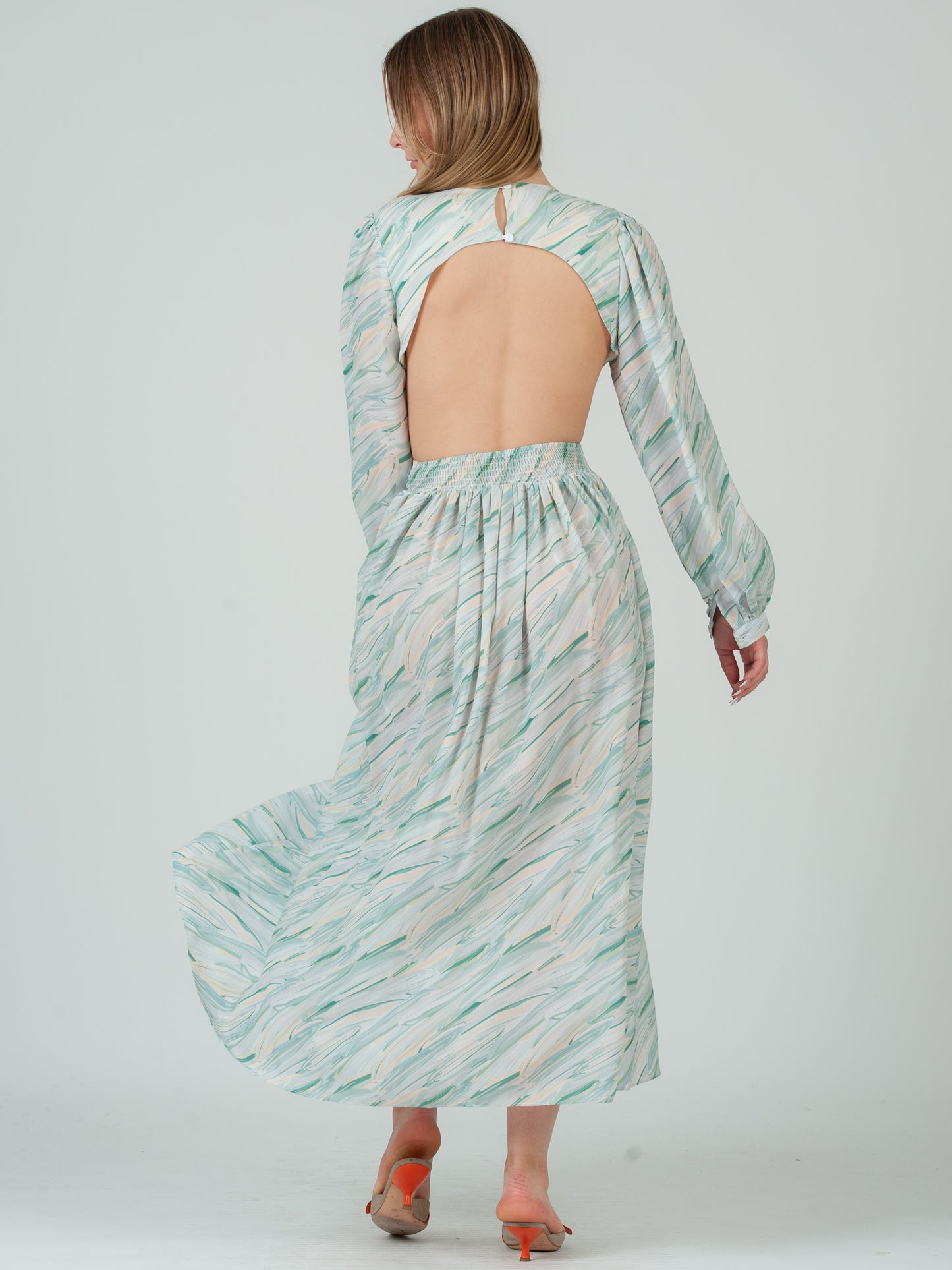PRINTED MAXI DRESS