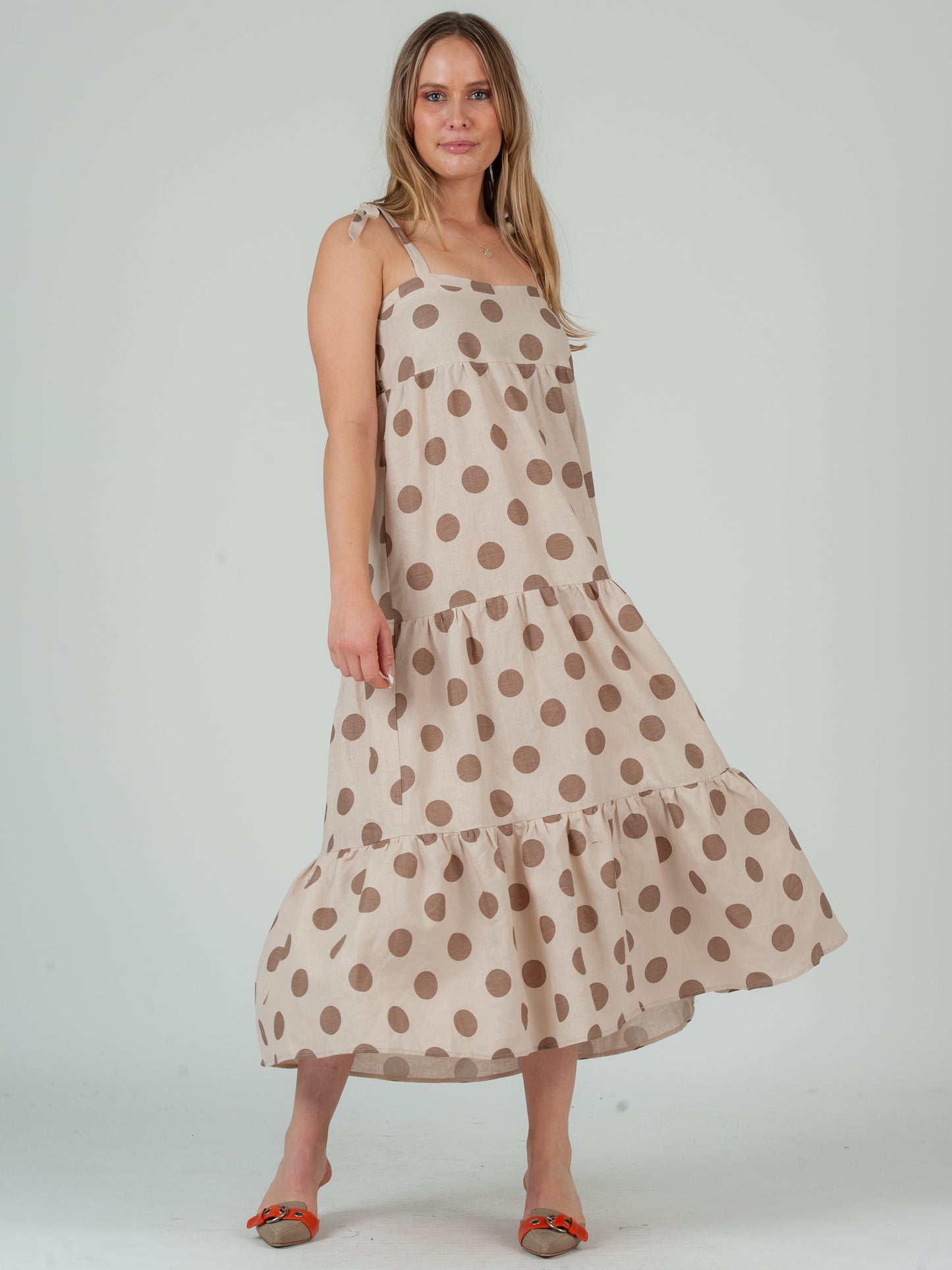 POLKA DOT MAXI DRESS