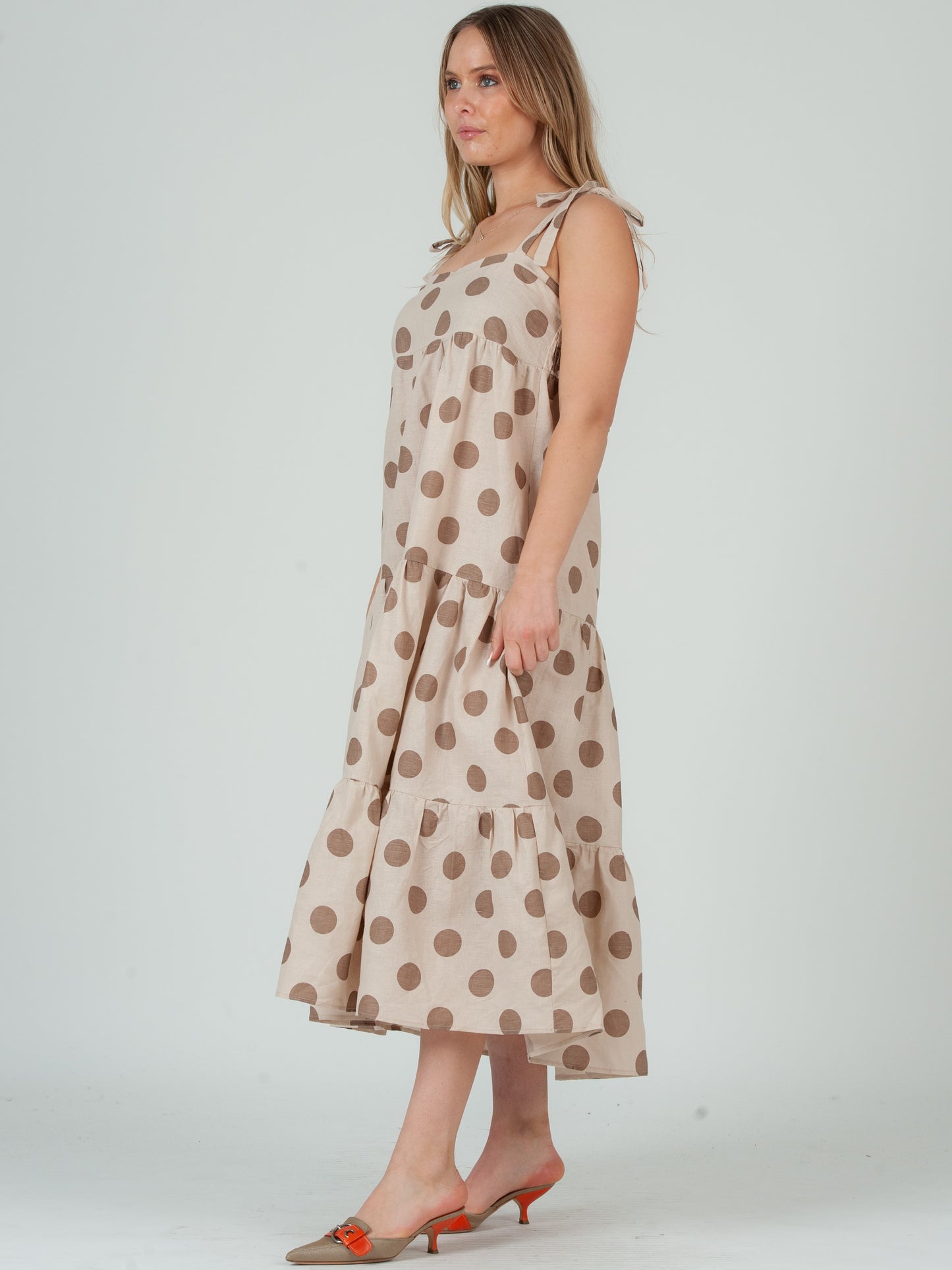POLKA DOT MAXI DRESS