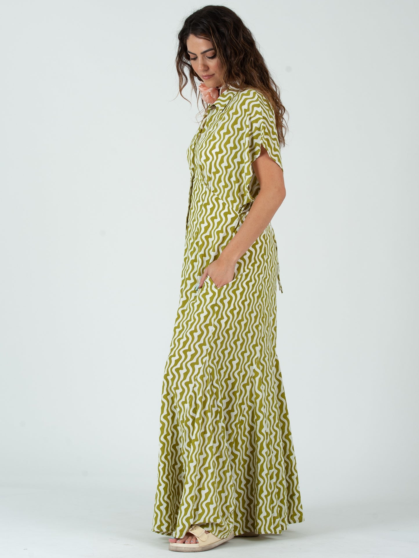 GREEN MAXI DRESS