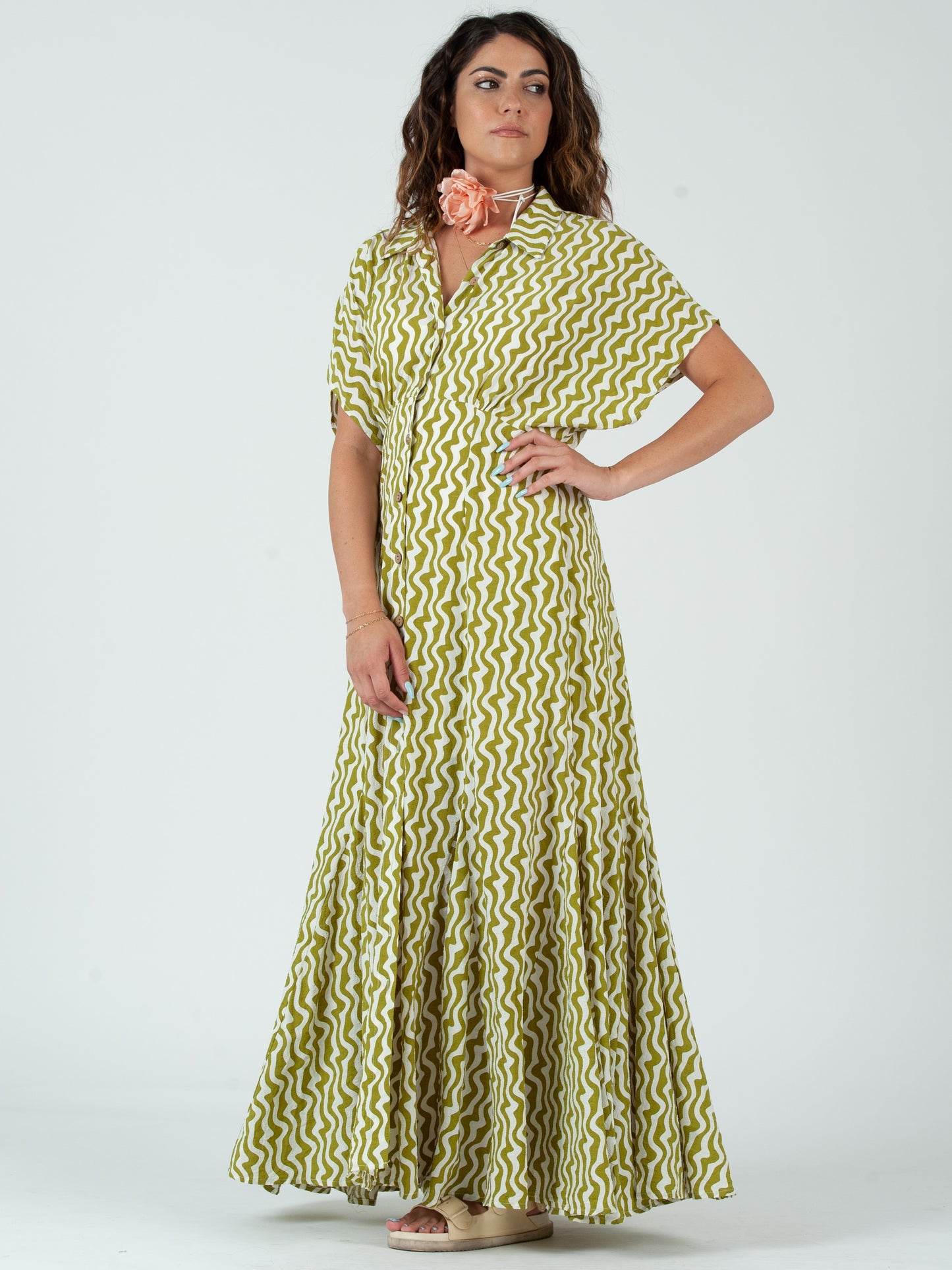 GREEN MAXI DRESS