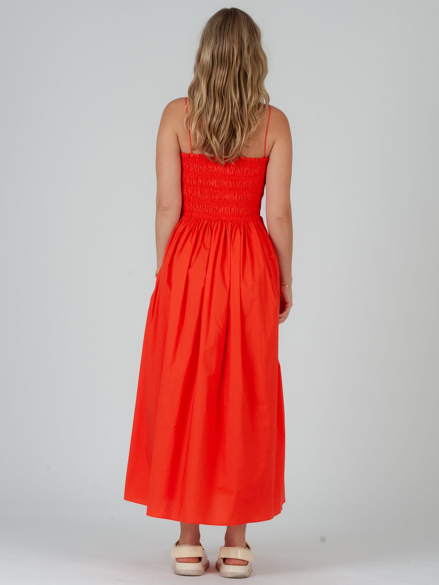 ORANGE COTTON DRESS