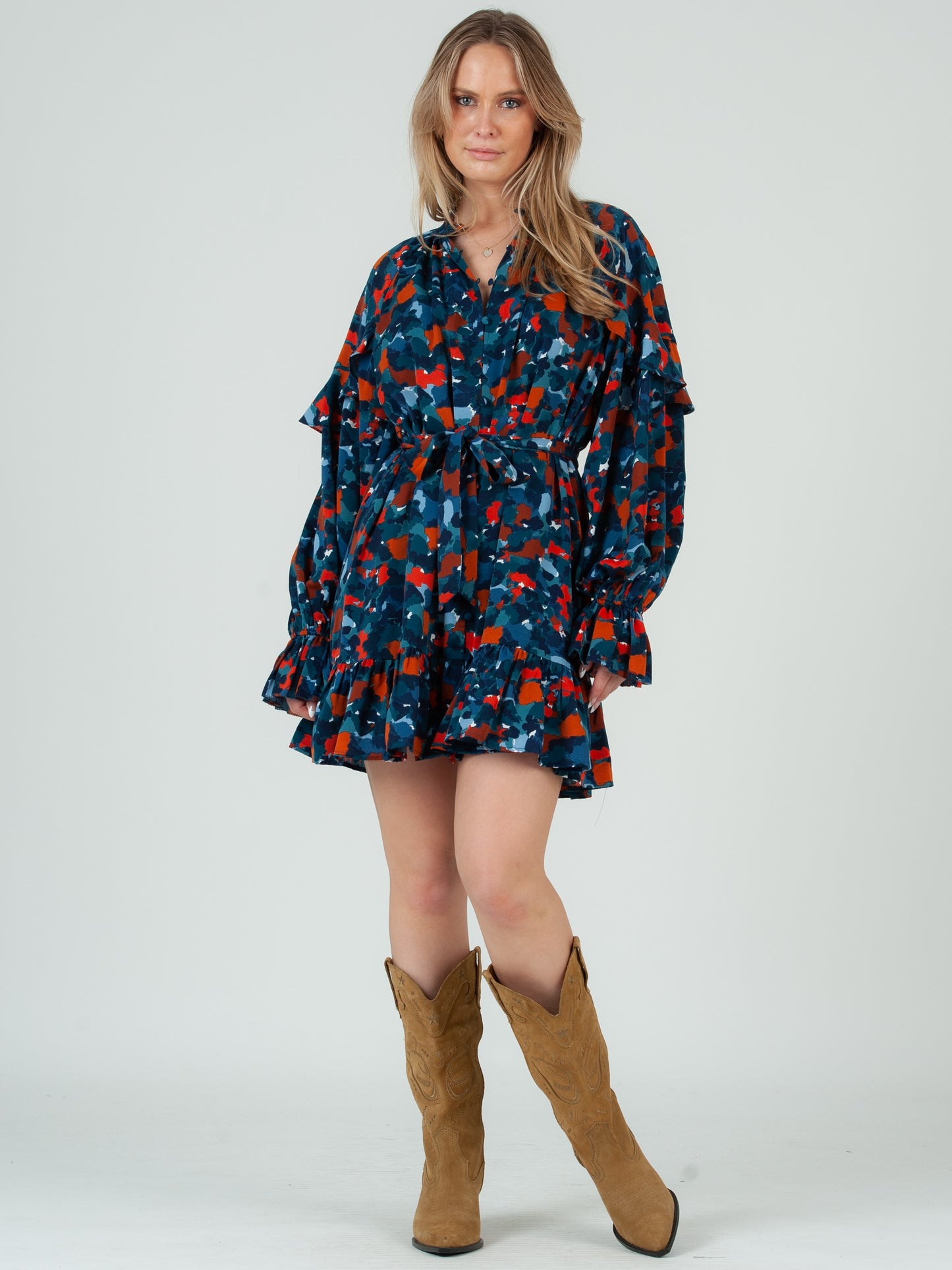 Women's Abstract Printed Dress