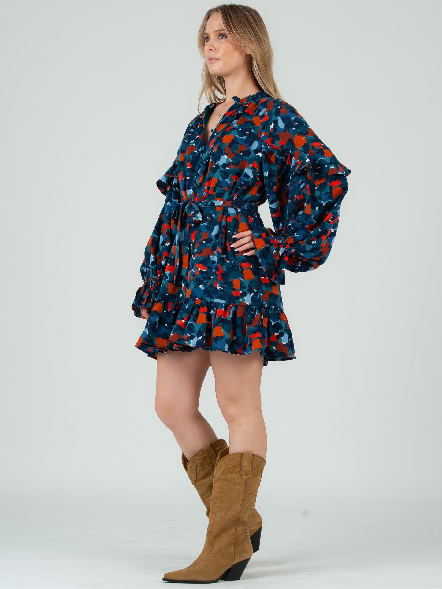 Women's Abstract Printed Dress