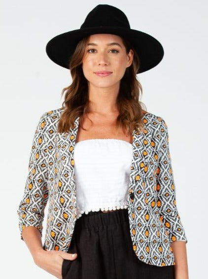 SUMMERTIME PRINTED BLAZER