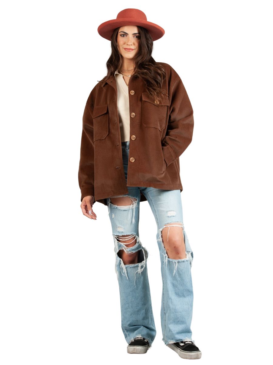 Women's Solid Shacket