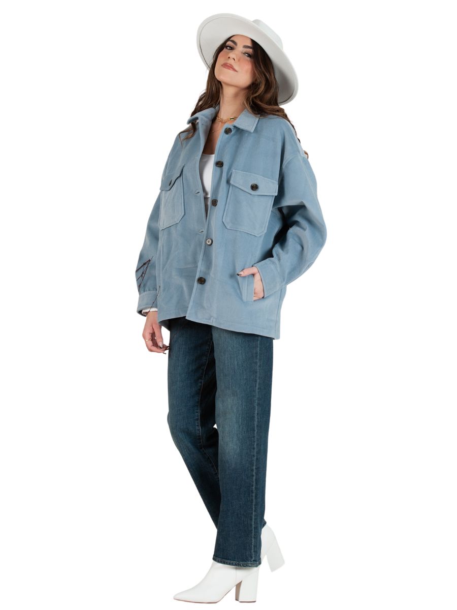 Women's Solid Shacket