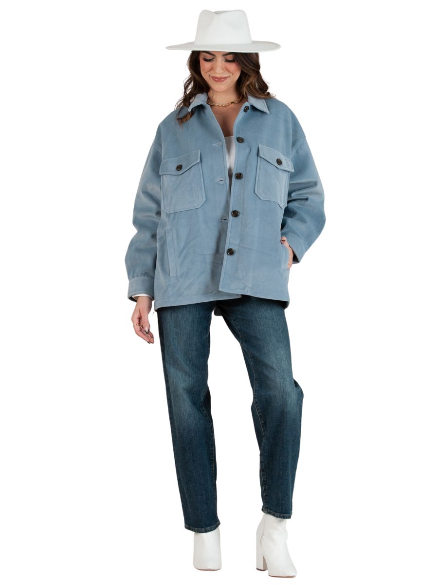 Women's Solid Shacket