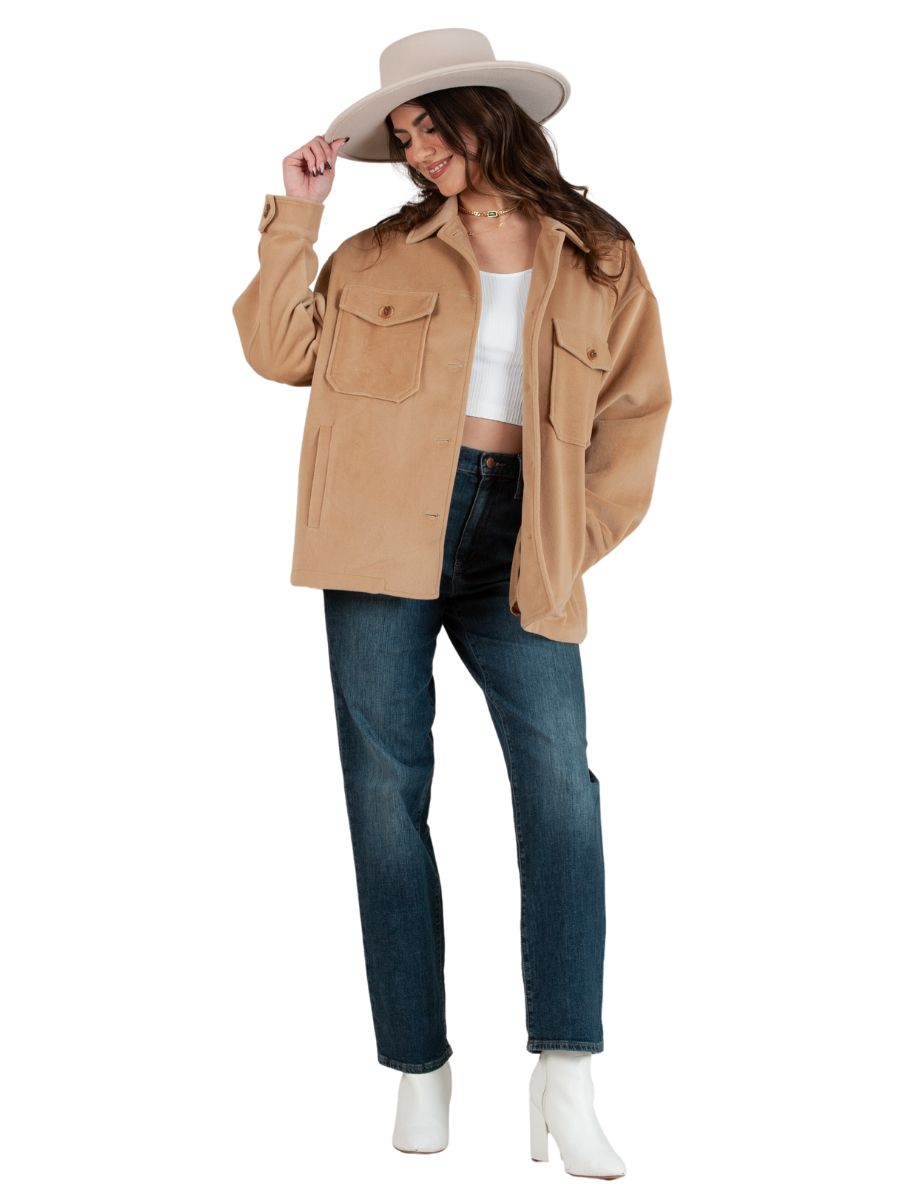 Women's Solid Shacket