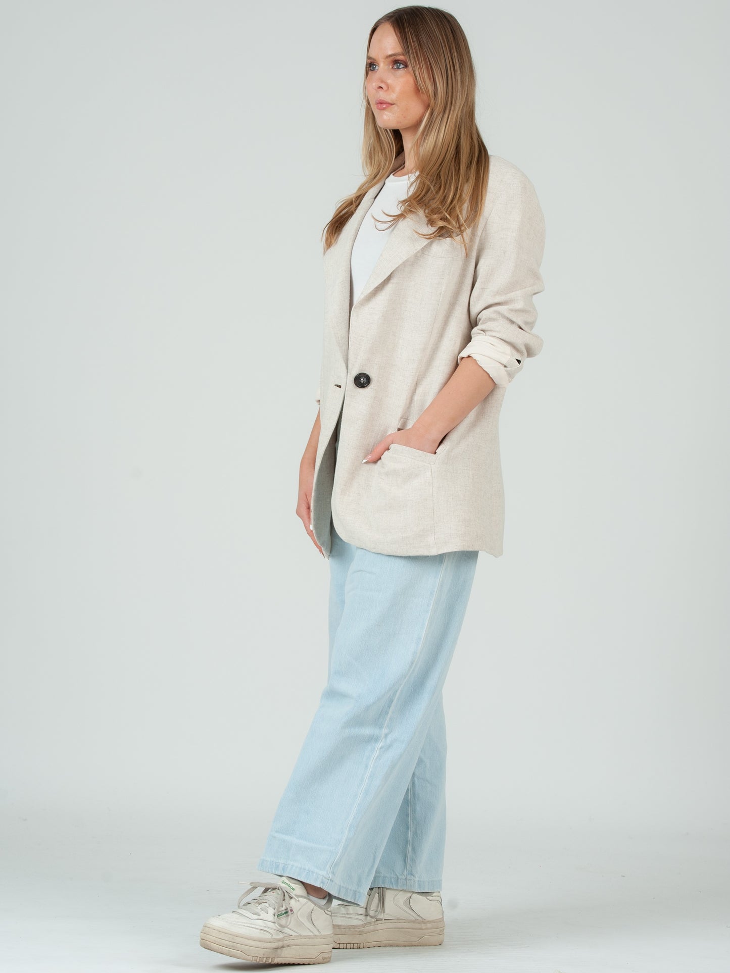 LINEN MIX BLAZER