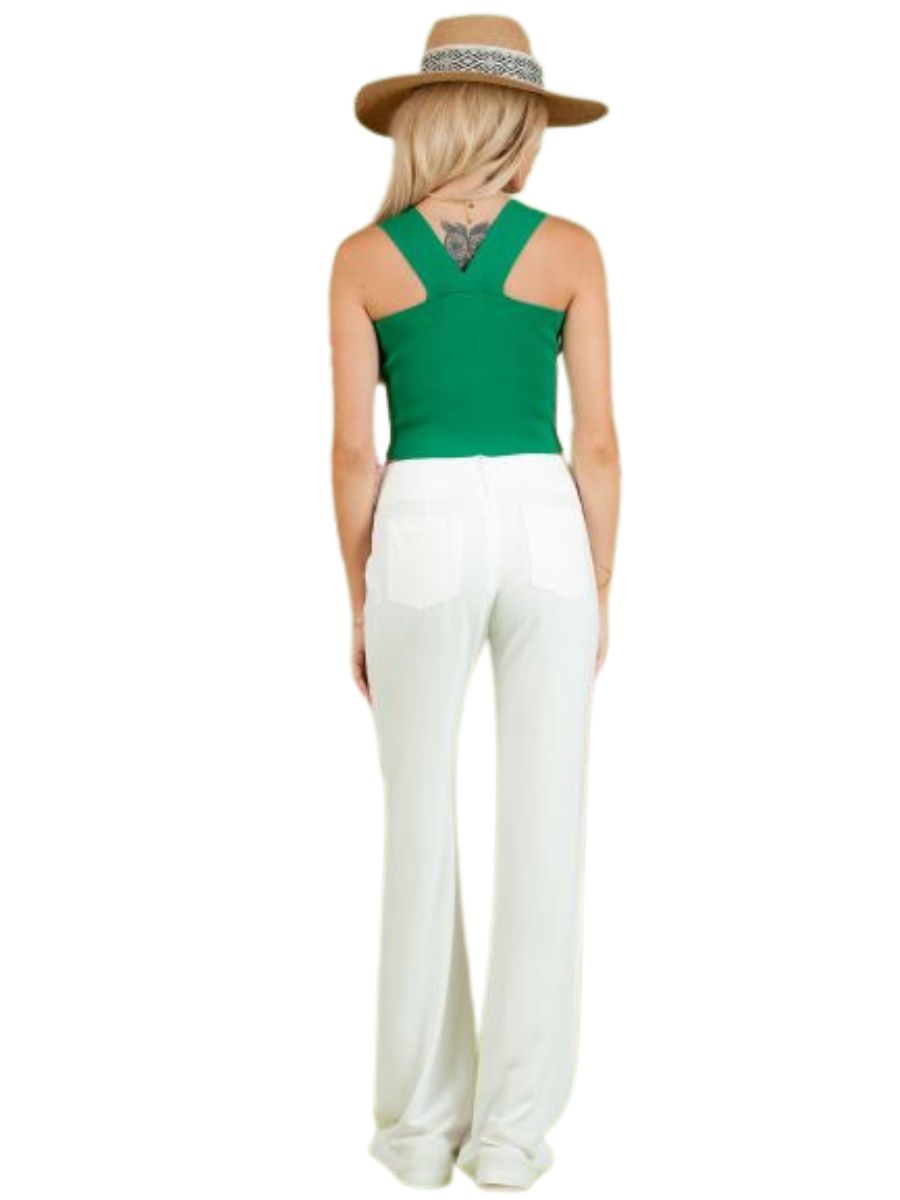 CALENDULA KNIT TANK-KELLY GREEN