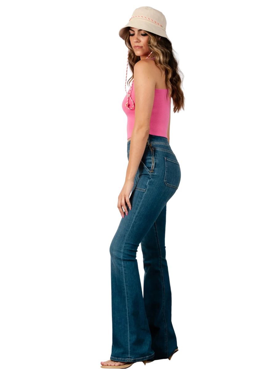 CALENDULA KNIT TANK-PINK