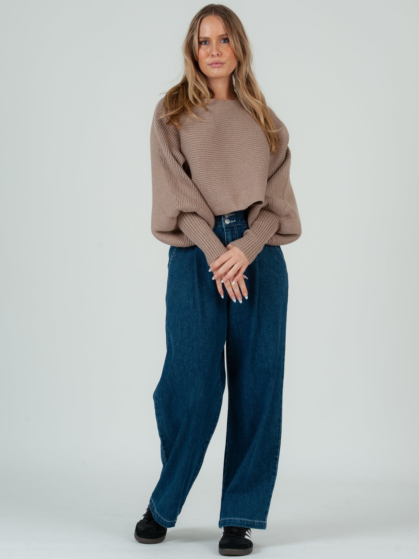 NUDE WIDE NECK SWEATER
