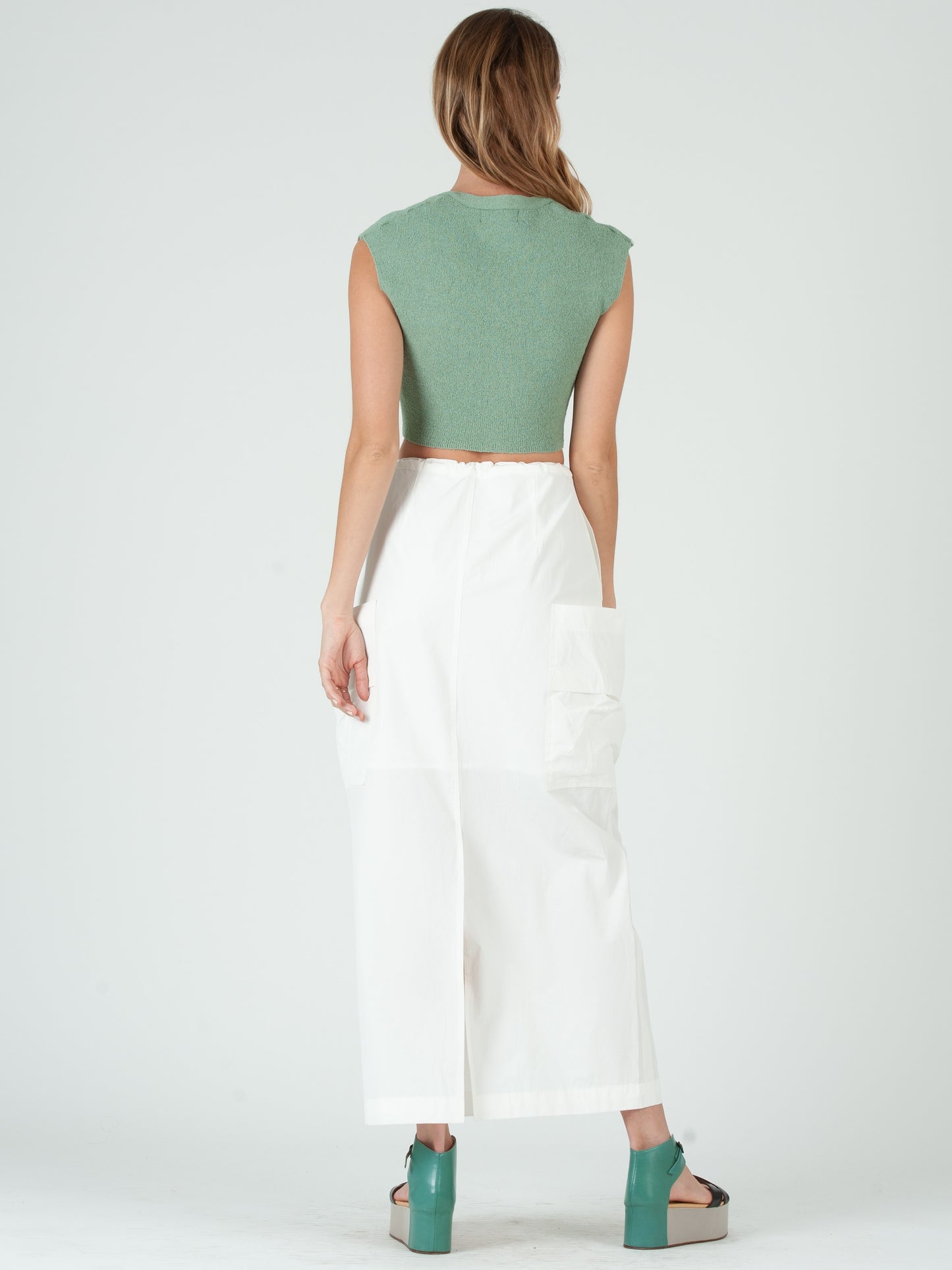 SHAY KNIT CROP TOP-SEAFOAM