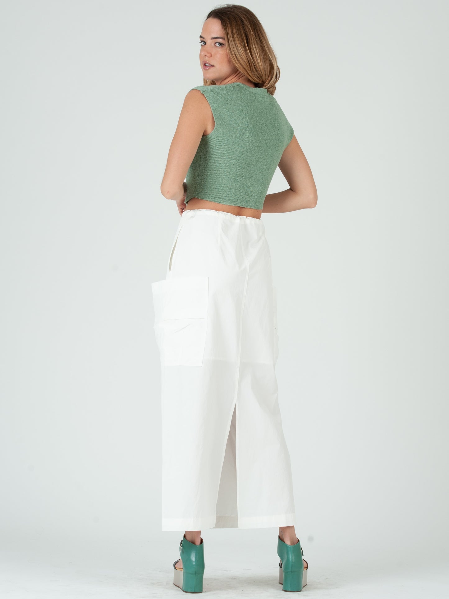SHAY KNIT CROP TOP-SEAFOAM