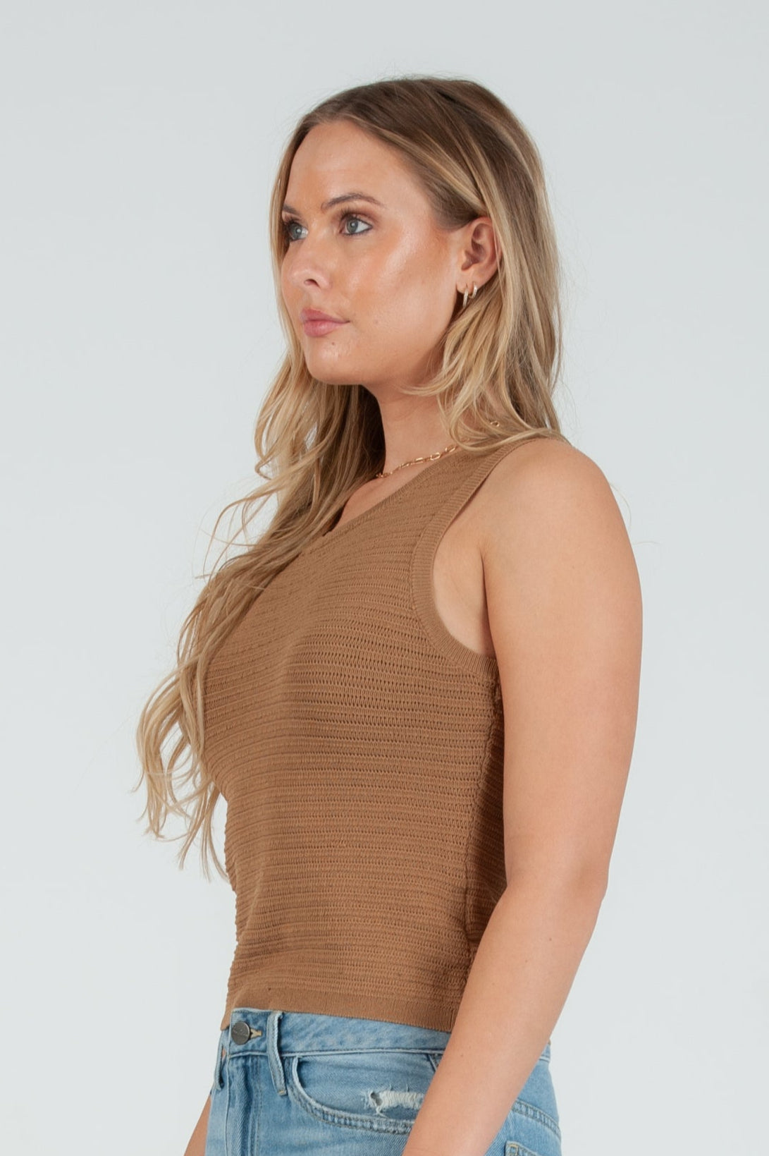 Women's Spring Knit Shell Tank Top