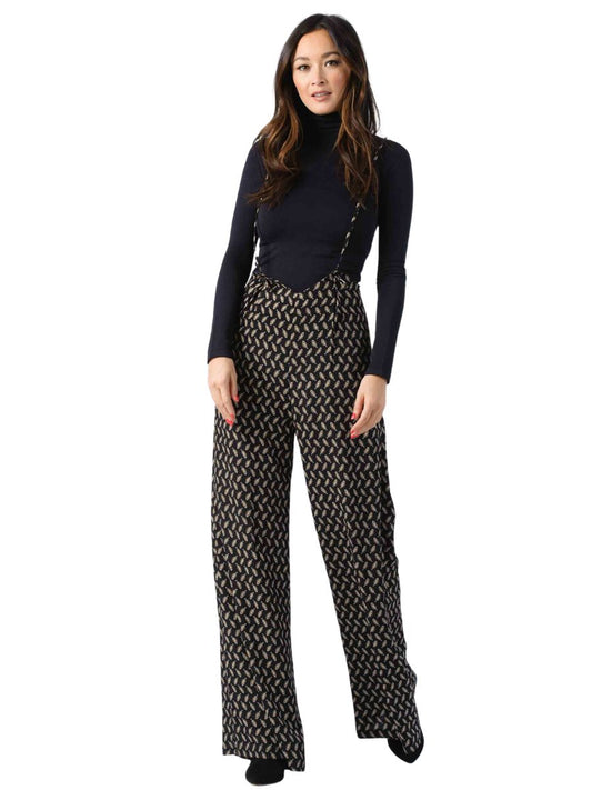 JORDAN JUMPSUIT-BLACK LEAF