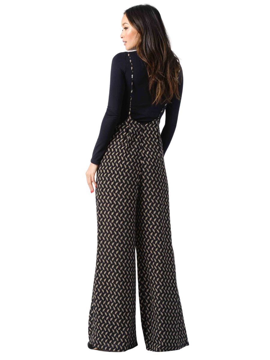 JORDAN JUMPSUIT-BLACK LEAF