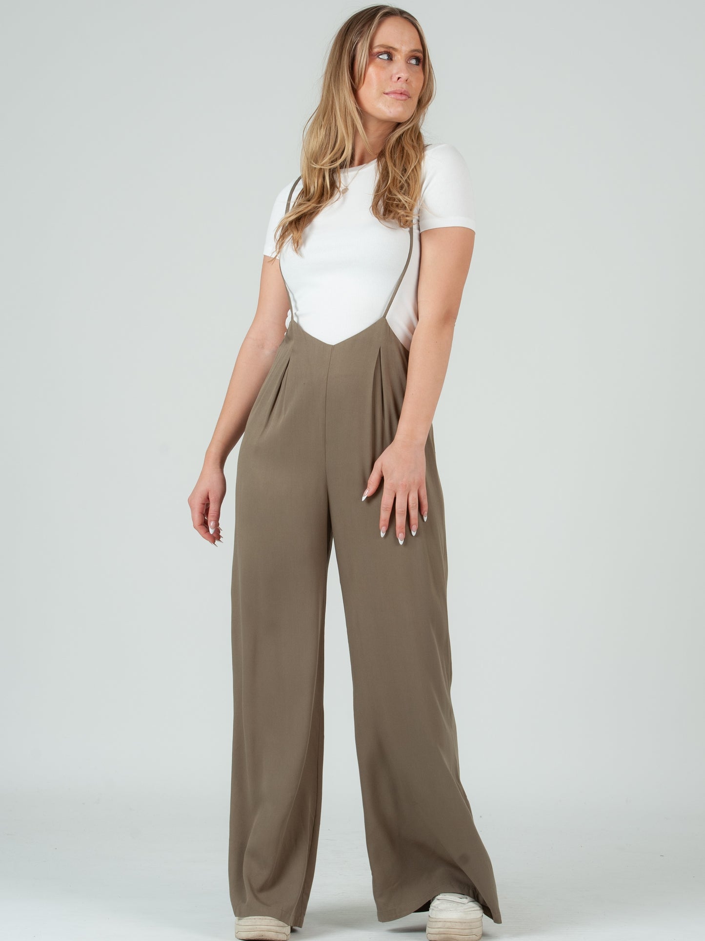 RAYON SUSPENDER JUMPSUIT