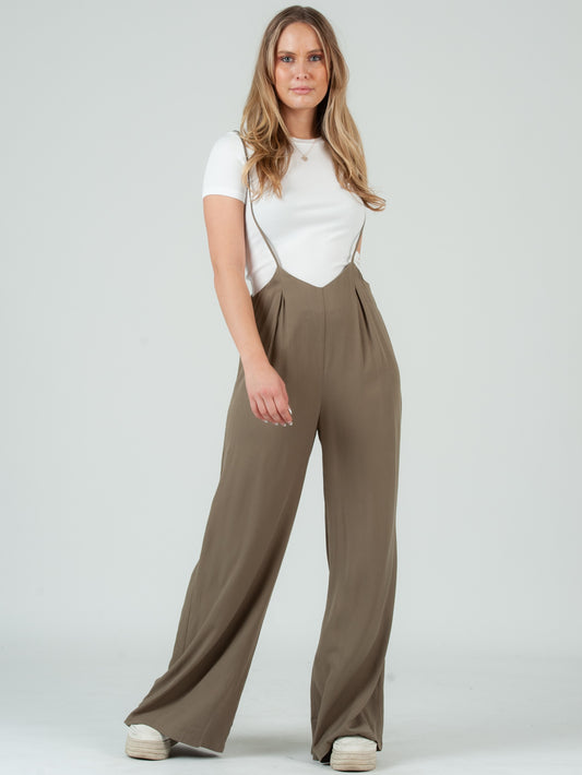 RAYON SUSPENDER JUMPSUIT