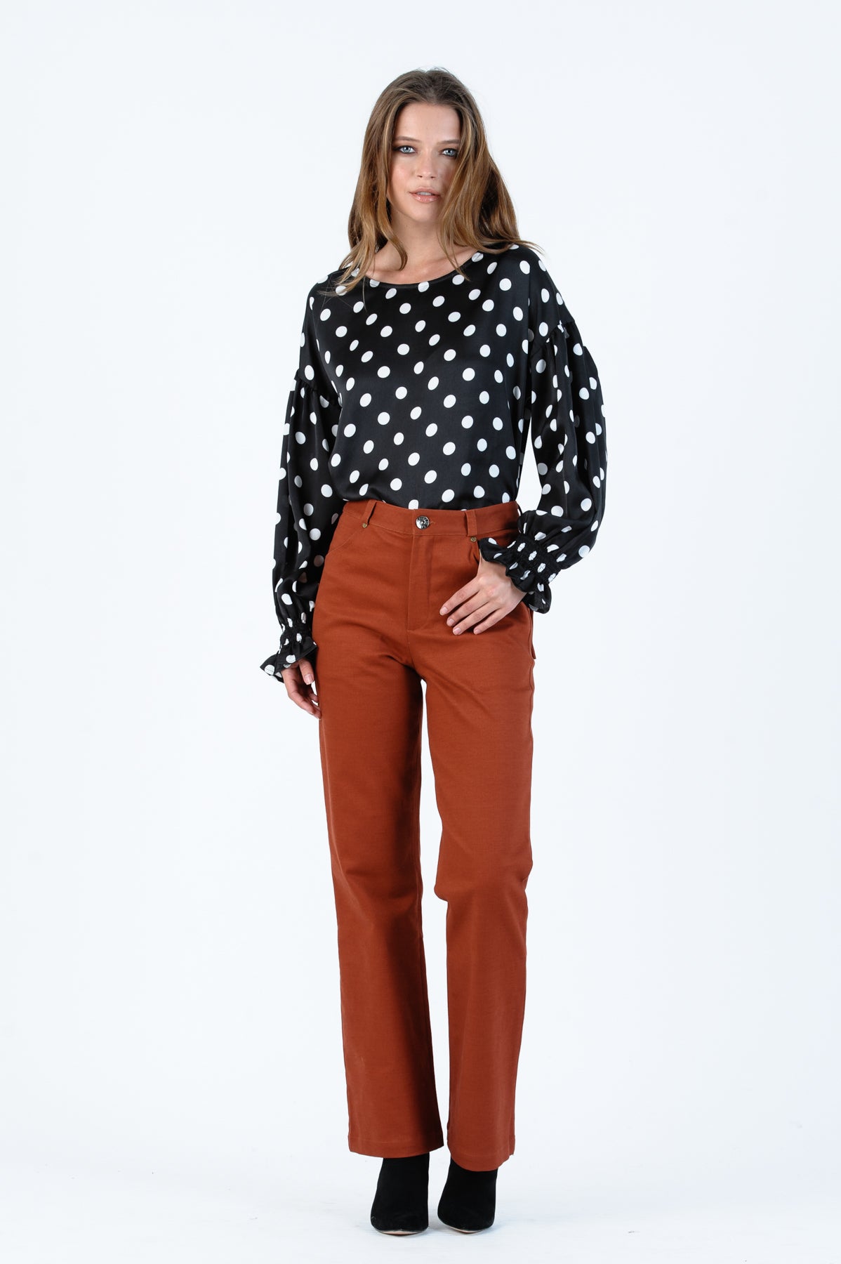 ECHO BOOT CUT PANT-RUSSET BROWN