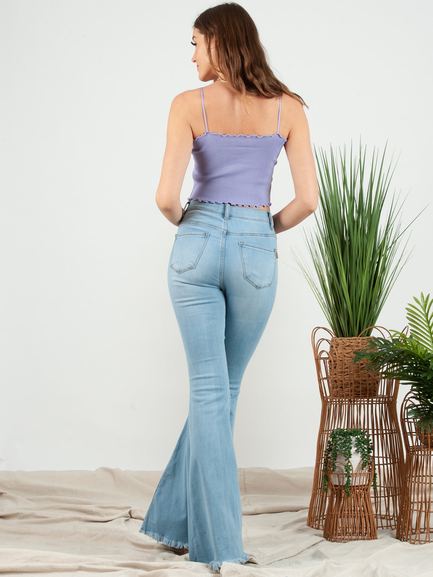 HONEY KNIT TANK-LAVENDER