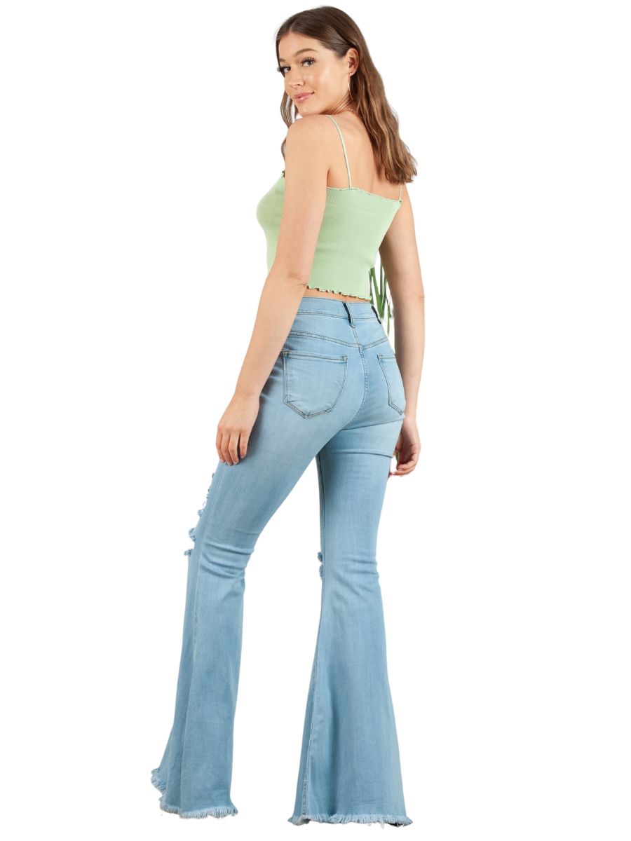 HONEY KNIT TANK-LIME