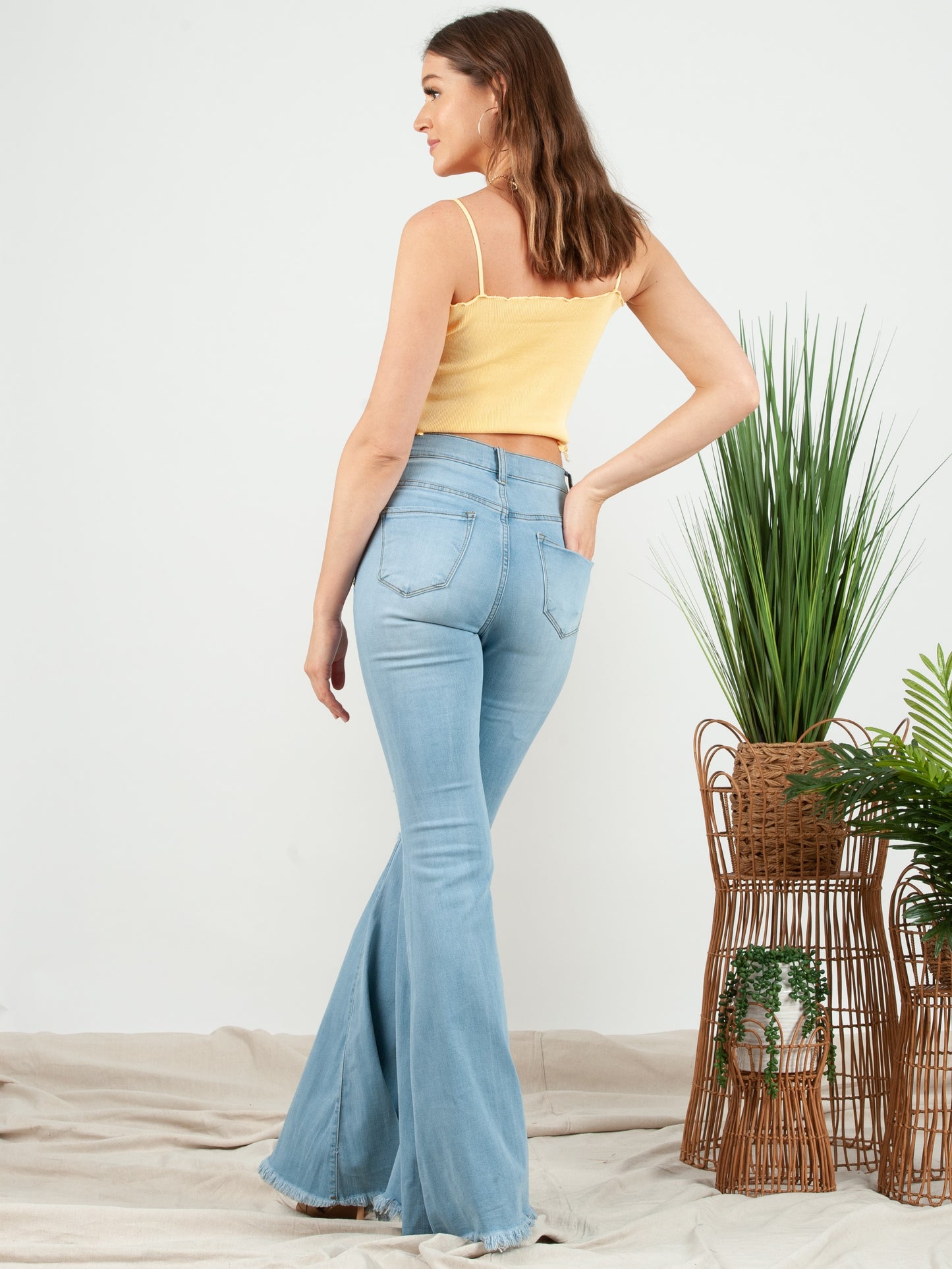 HONEY KNIT TANK-YELLOW