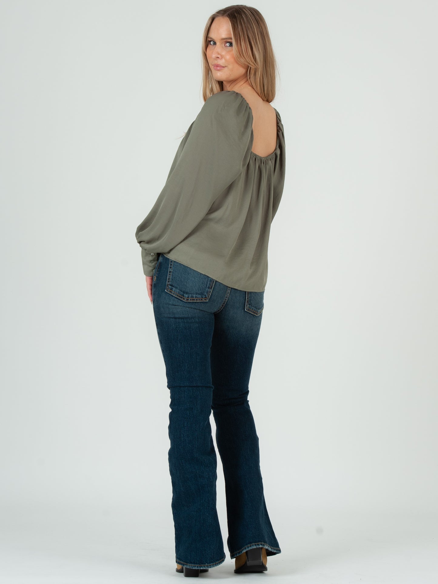 Women's Satin Sweetheart Blouse