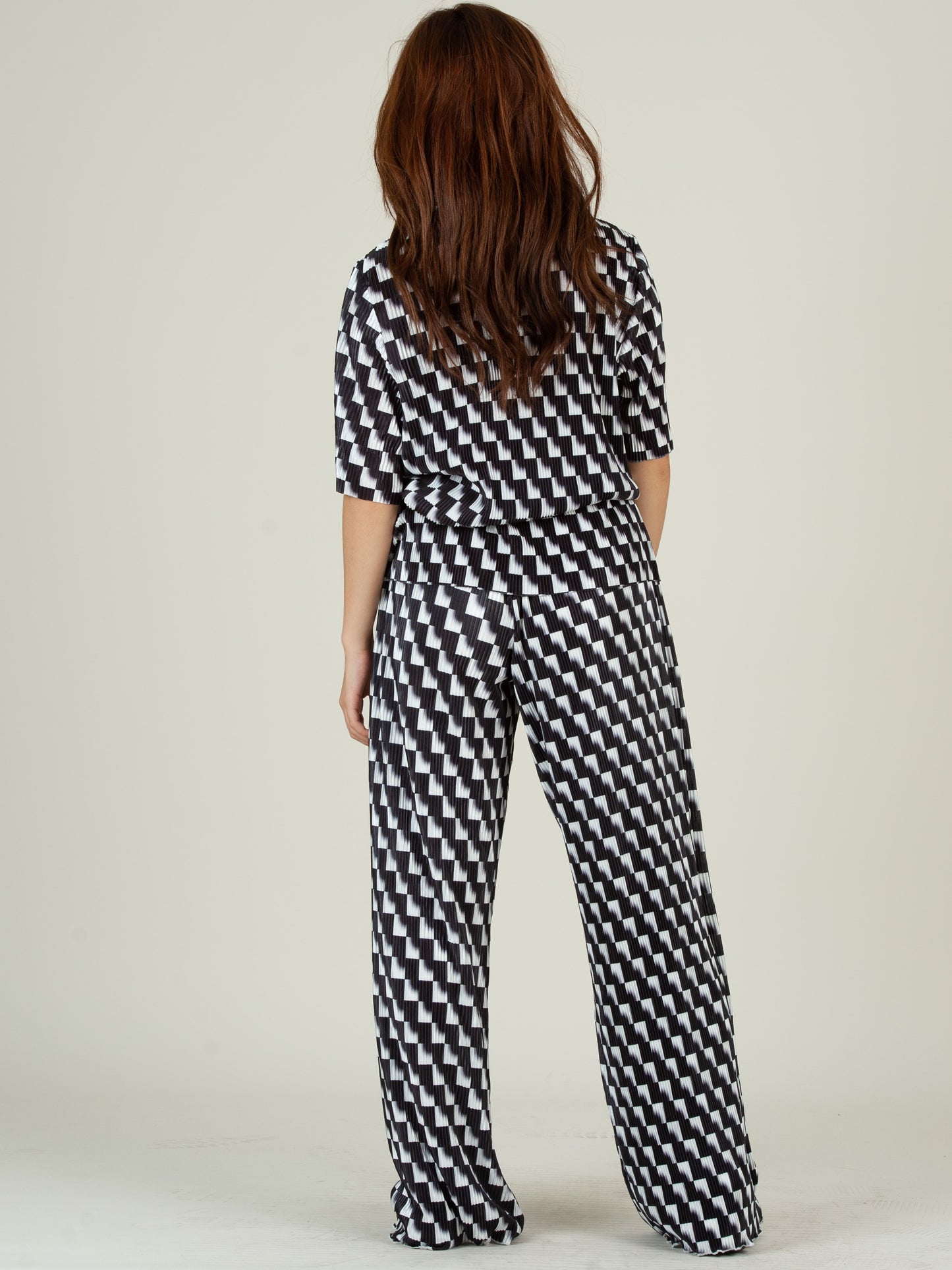 RALEIGH TOP AND PANT SET-BLACK CHECK