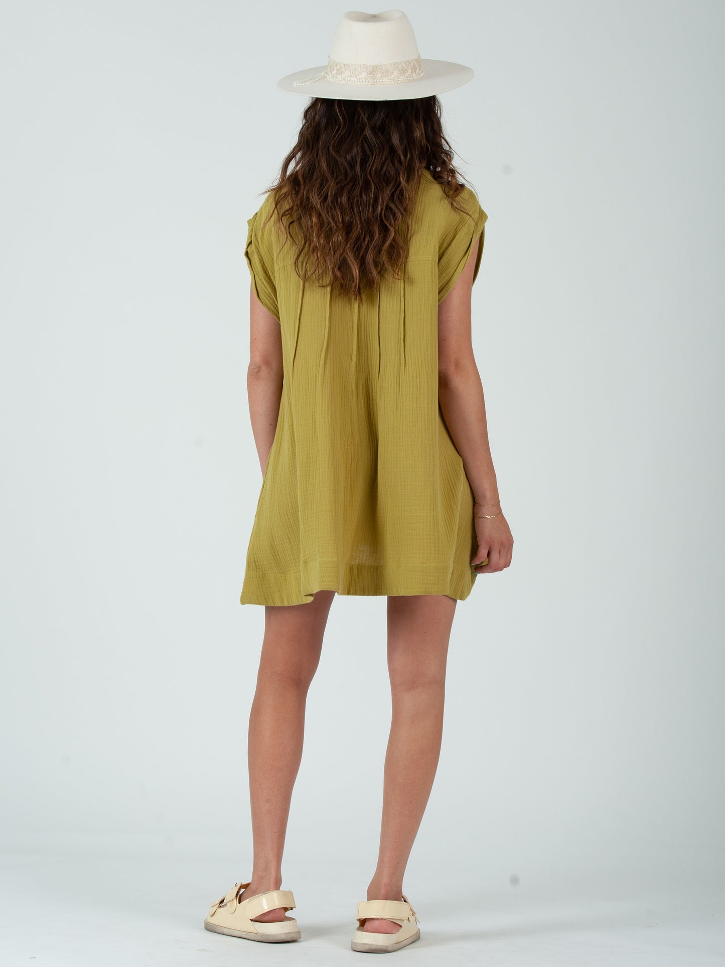 GREEN SHIRTDRESS