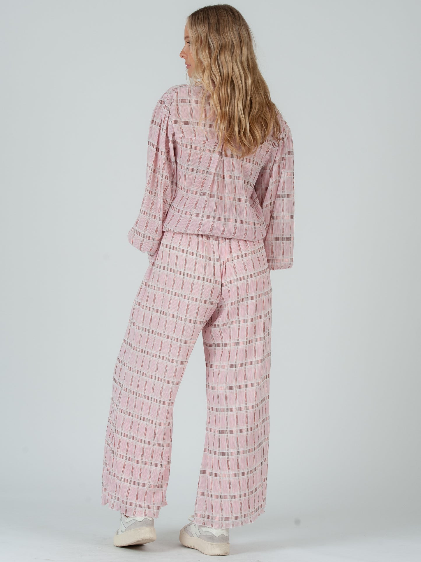 PINK PLAID PANTS
