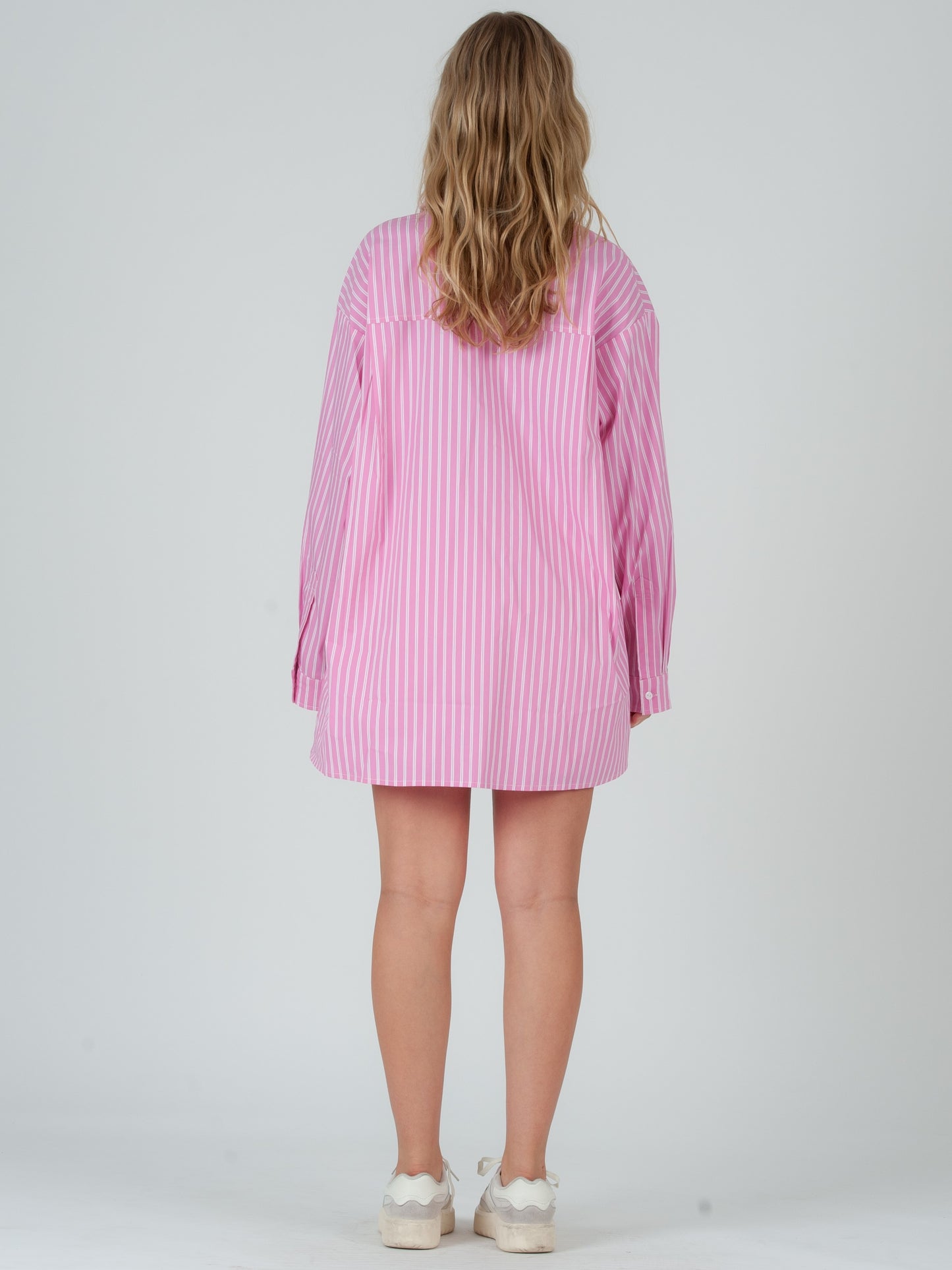 EVIE CLASSIC MENSWEAR BUTTON DOWN-PINK