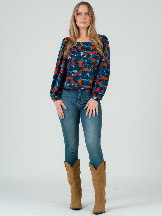 Women's Abstract Printed Blouse