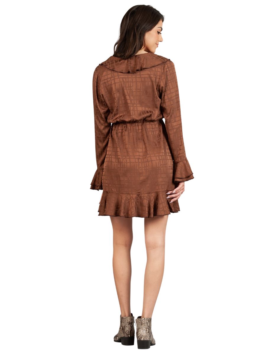 LOUISE RUFFLE DRESS-COCO
