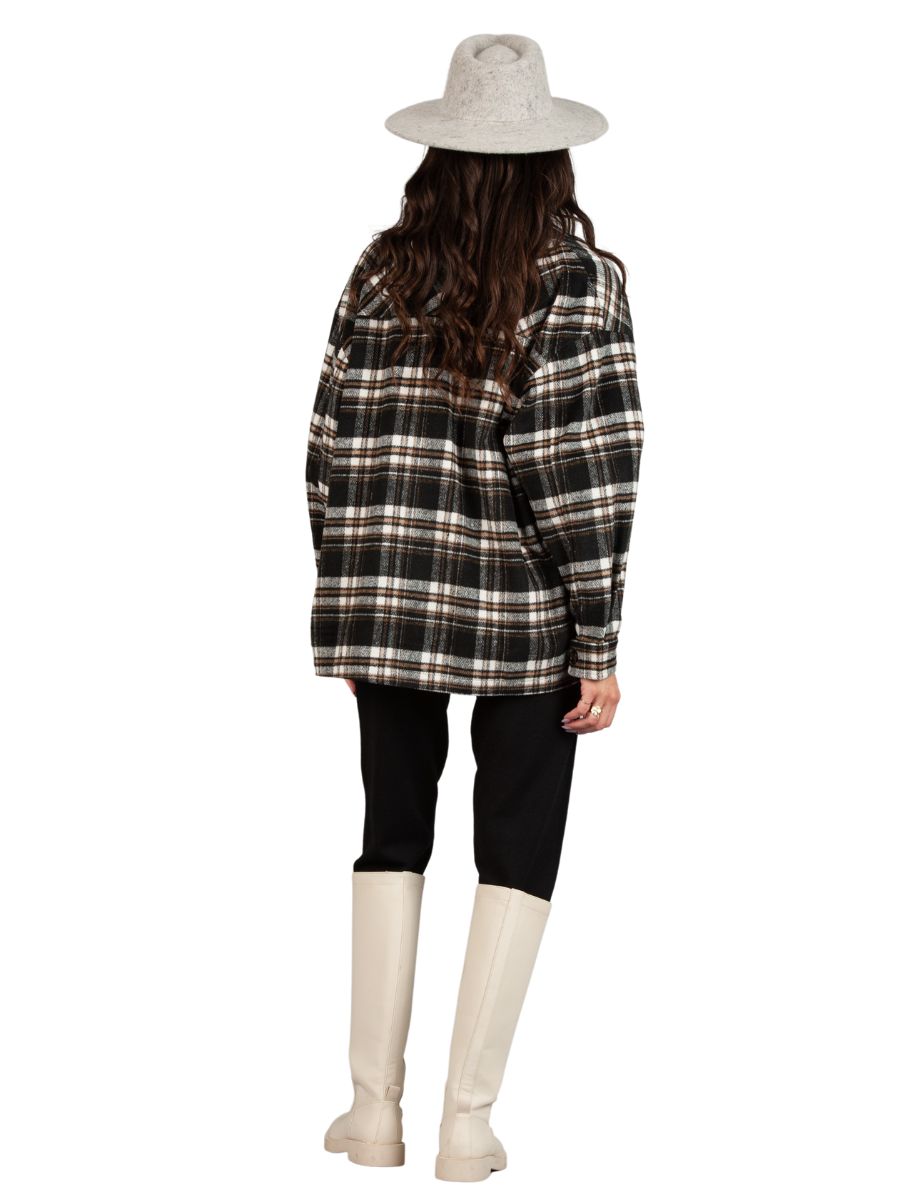 HAINES FLANNEL SHACKET-MIDNIGHT PLAID
