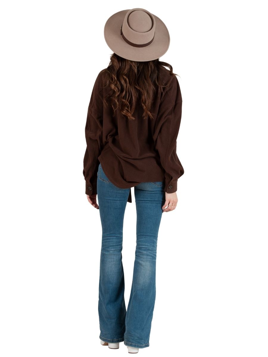CALLIE SLOUCHY SHACKET-CACAO