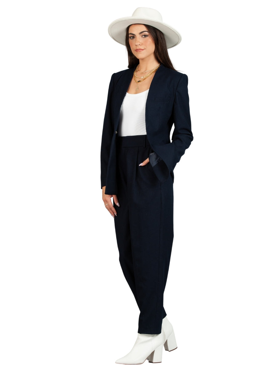 IRENE TAPERED PANT-NAVY