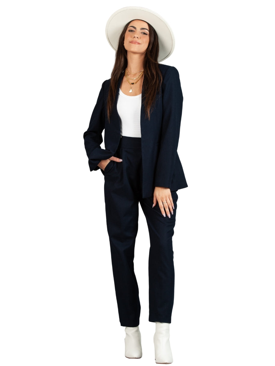 IRENE TAPERED PANT-NAVY