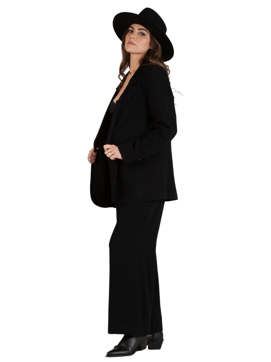 FLYNN BLAZER-BLACK