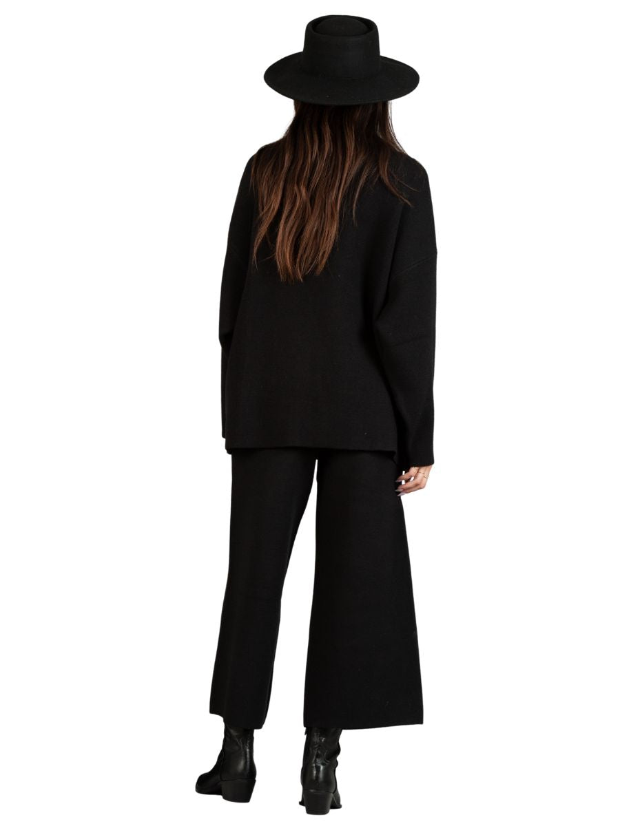 MERI SWEATER PANTS-BLACK