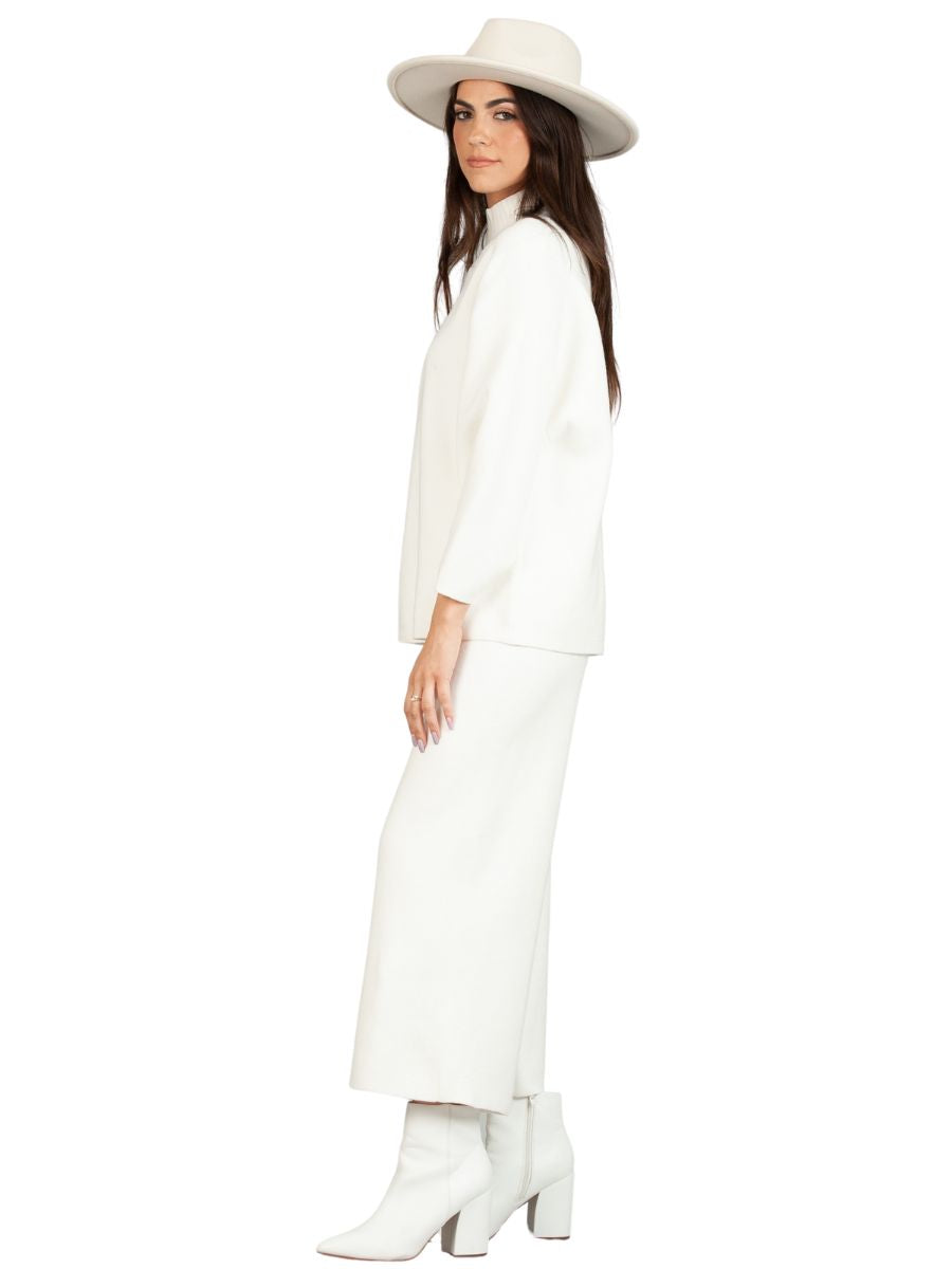MERI MOCK NECK SWEATER-WHITE