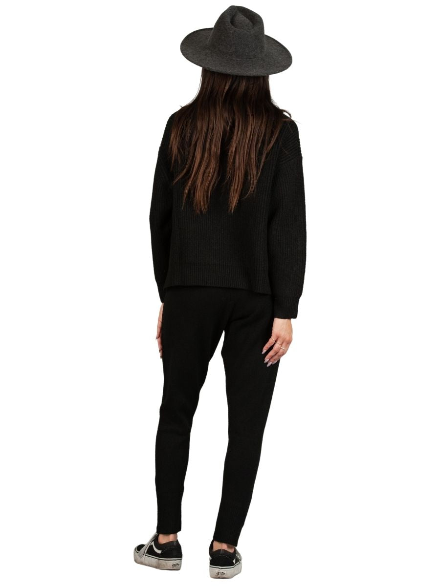 BRIDGET SWEATER JOGGER-BLACK