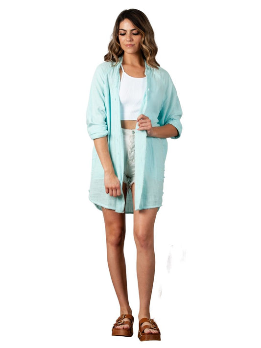 KERES TUNIC TOP-AQUA MINT