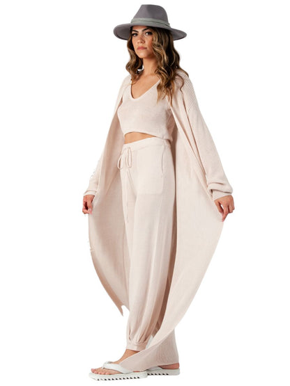 MAIA KNIT DUSTER-OYSTER