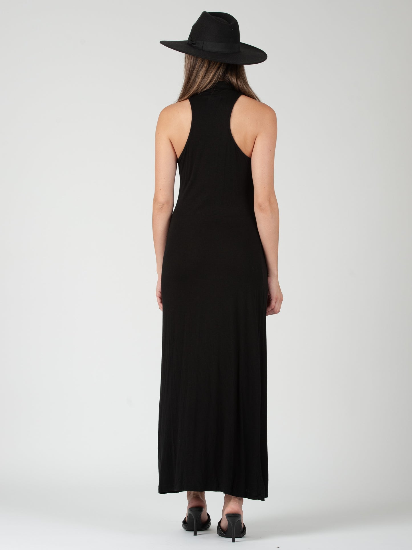 BAJA KNIT DRESS-BLACK