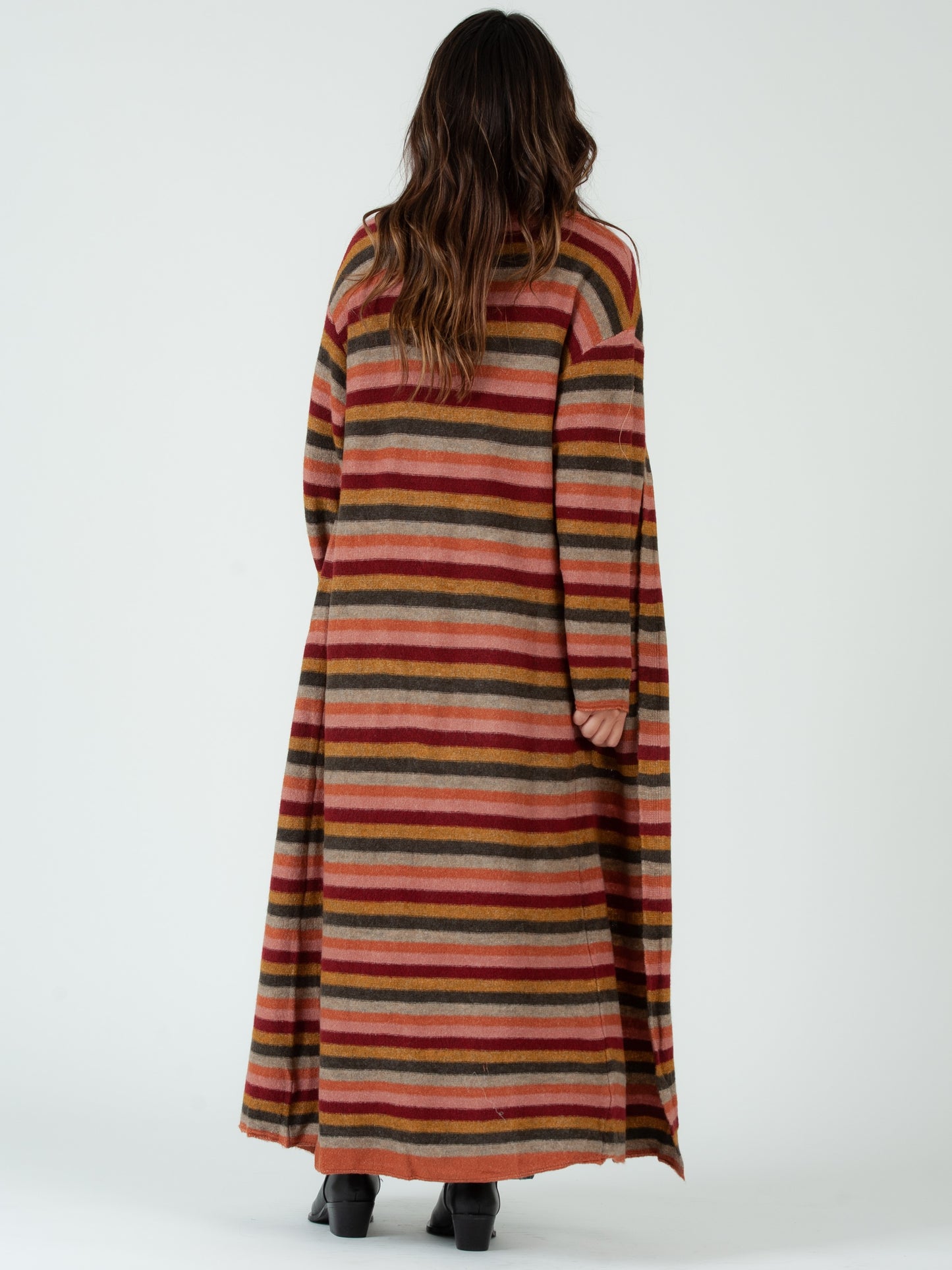 Women's Striped Sweater Duster