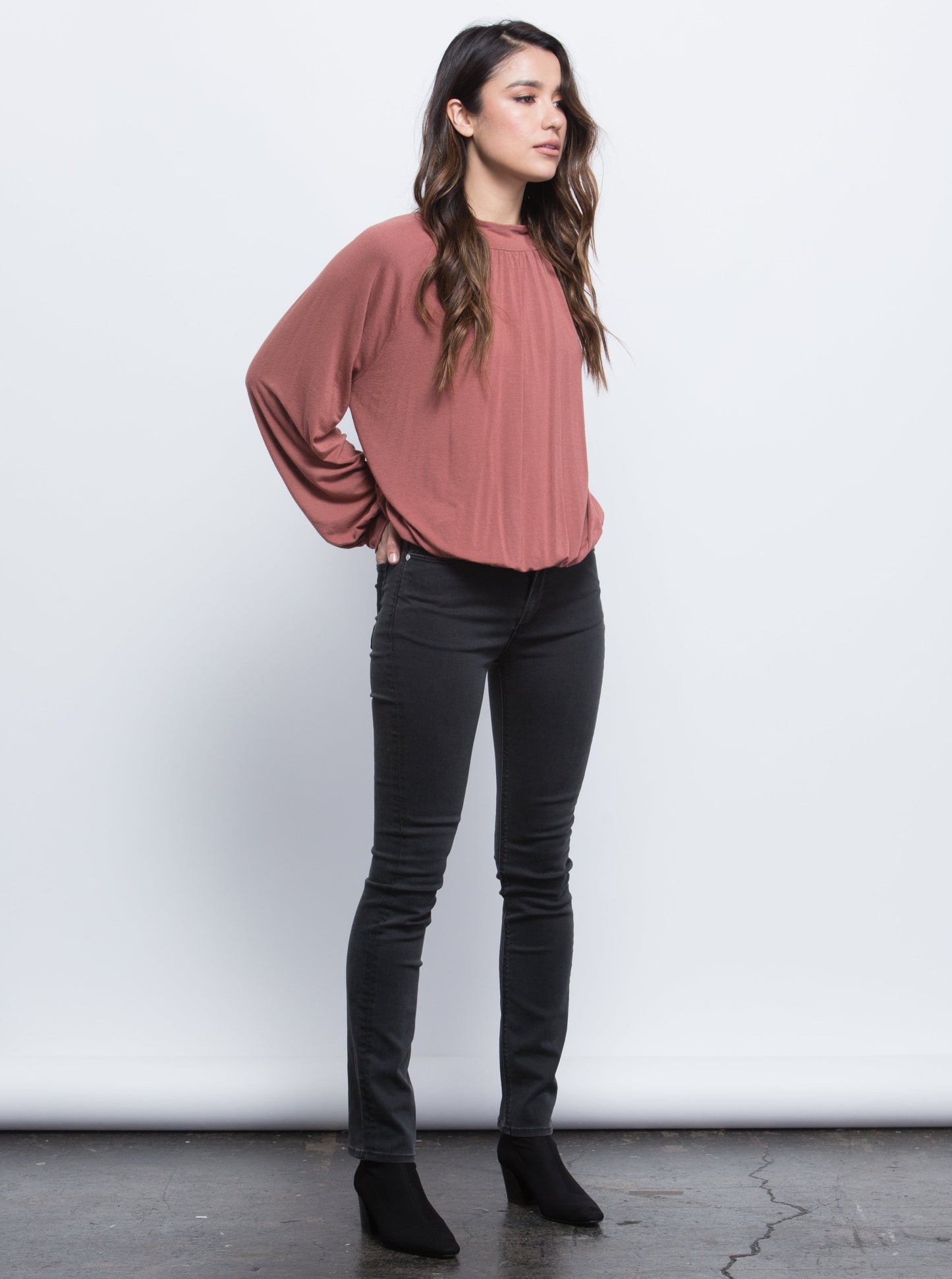 Women's Knit Long Sleeve Blouse