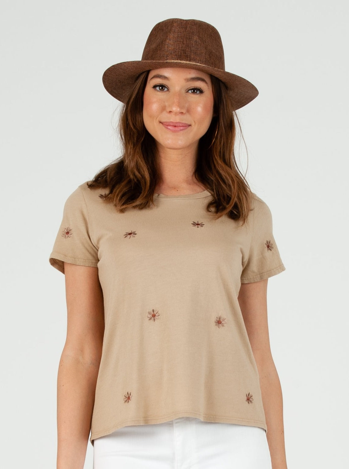 MANTRA TEE-NAT BEI/MAUVE